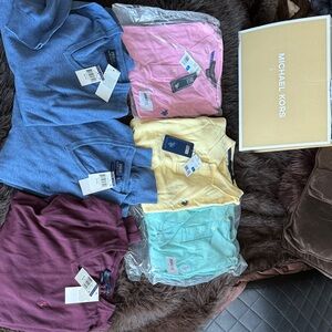 Ralph Lauren Polo Shirts - THE Aqua Blue is SOLD !
Pink, Yellow, Mint, Burgundy